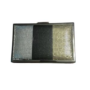 BNWT Saks 5th Ave Tri Color Black Collection Clutch w/Invisible Strap